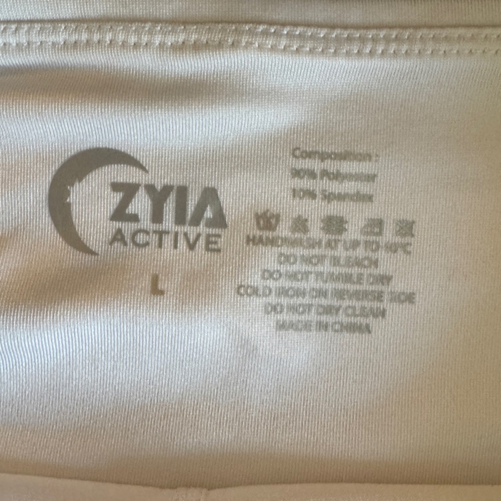 Zyia White Chill Clubhouse Tennis Skort, Size L - Picture 6 of 8